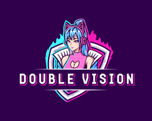 Female Gaming Streamer logo design