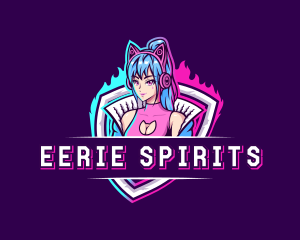 Female Gaming Streamer logo design