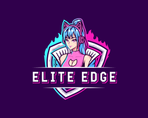 Female Gaming Streamer logo design