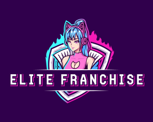 Female Gaming Streamer logo design