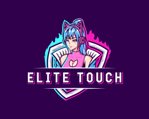 Female Gaming Streamer logo design