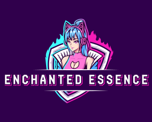 Female Gaming Streamer logo design