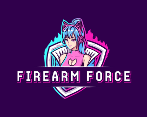 Female Gaming Streamer logo design