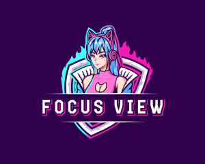 Female Gaming Streamer logo design