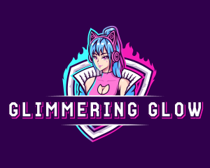 Female Gaming Streamer logo design