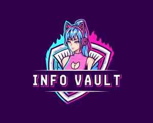 Female Gaming Streamer logo design