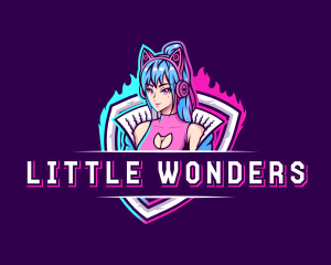 Female Gaming Streamer logo design