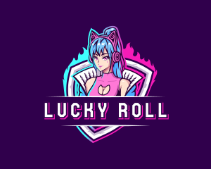 Female Gaming Streamer logo design