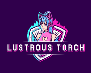 Female Gaming Streamer logo design