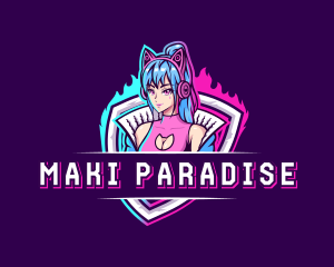 Female Gaming Streamer logo design