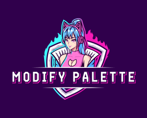 Female Gaming Streamer logo design