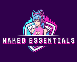 Female Gaming Streamer logo design