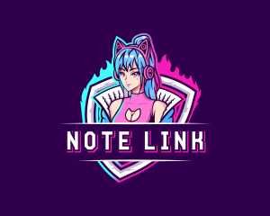 Female Gaming Streamer logo design