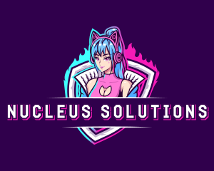 Female Gaming Streamer logo design