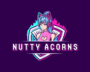 Female Gaming Streamer logo design