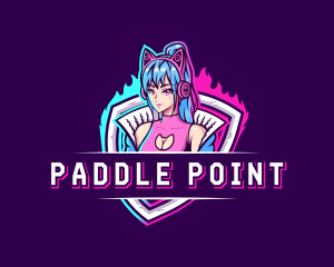 Female Gaming Streamer logo design