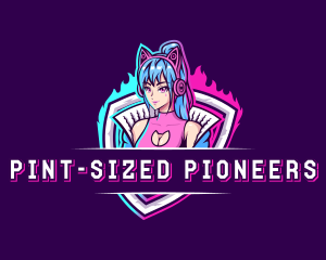 Female Gaming Streamer logo design