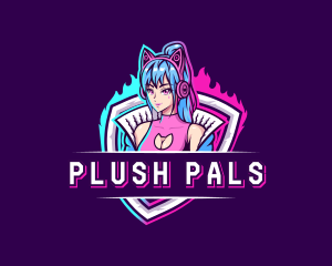 Female Gaming Streamer logo design