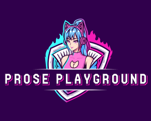 Female Gaming Streamer logo design