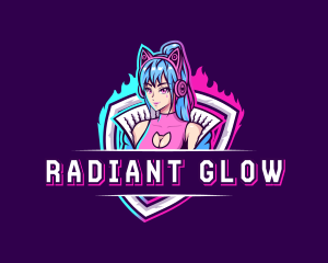 Female Gaming Streamer logo design