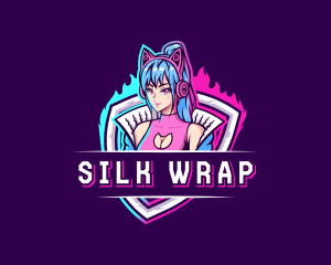 Female Gaming Streamer logo design