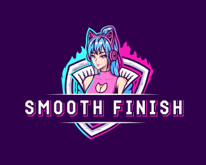 Female Gaming Streamer logo design