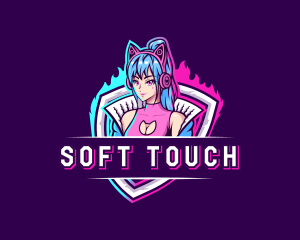 Female Gaming Streamer logo design