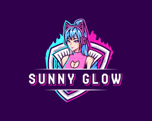 Female Gaming Streamer logo design