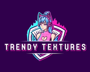 Female Gaming Streamer logo design