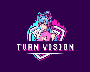 Female Gaming Streamer logo design