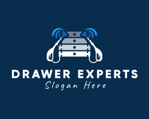 Cabinet Furniture Cleaning logo design