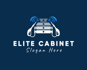 Cabinet Furniture Cleaning logo design