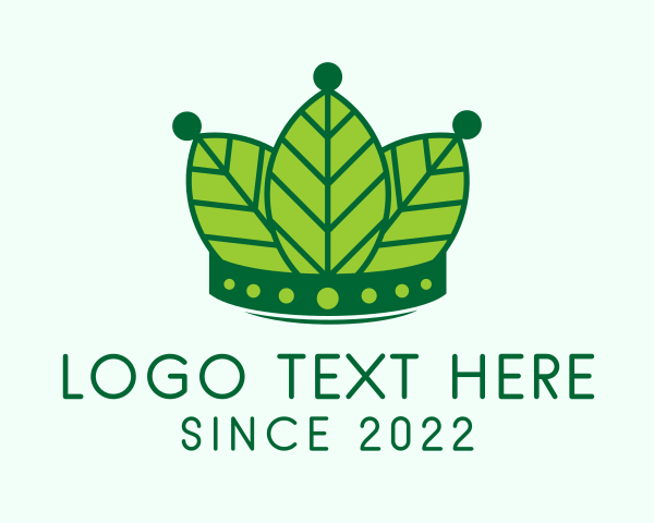 Eco Leaf Crown  logo