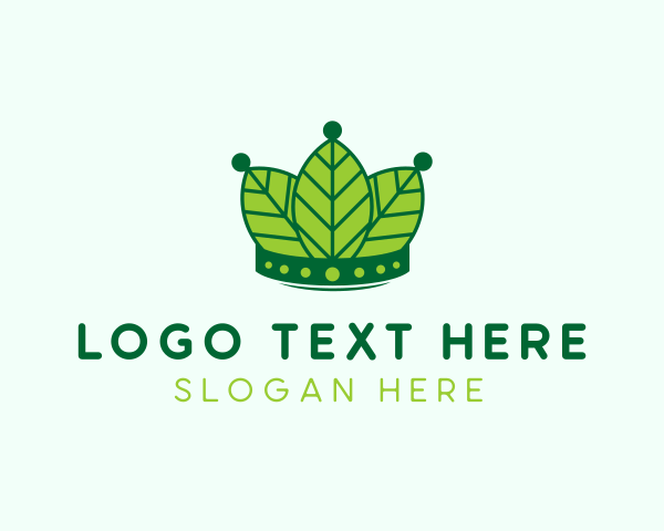 Eco Leaf Crown  logo