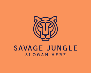 Wild Tiger Animal logo design