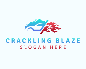 Blazing Car Wash logo design