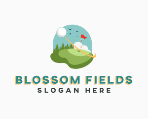 Sports Golf Course Field logo design