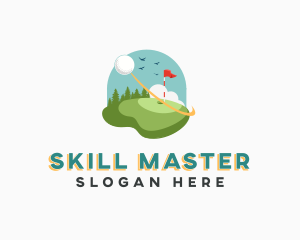 Sports Golf Course Field logo design