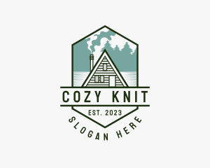 Cabin Camping House Logo