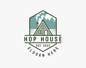 Cabin Camping House logo design