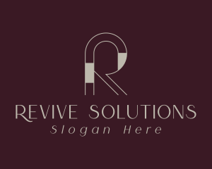 Luxury Fashion Letter R  logo design