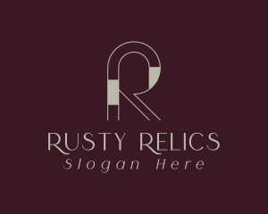 Luxury Fashion Letter R  logo design