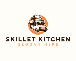 Chef Food Truck Van logo design