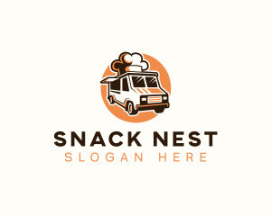 Chef Food Truck Van logo design