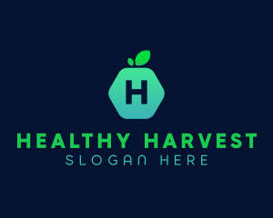 Hexagon Fruit Market logo design