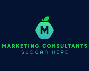 Hexagon Fruit Market logo design