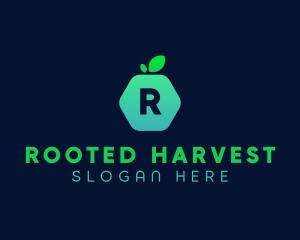 Hexagon Fruit Market logo design