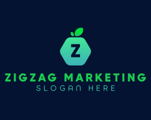 Hexagon Fruit Market logo design