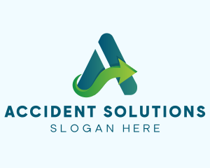 Letter A Logistics Business logo design