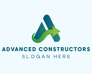 Letter A Logistics Business logo design